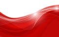 Abstract red background with wave. Vector illustration Royalty Free Stock Photo