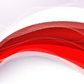 Abstract red background with wave. Vector illustration Royalty Free Stock Photo