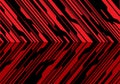 Abstract red black arrow circuit direction pattern design modern futuristic technology background vector