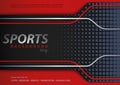 Abstract Red-Black Background in Sport Design Style