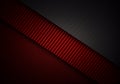 Abstract red black carbon fiber textured material design Royalty Free Stock Photo