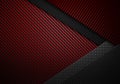 Abstract red black carbon fiber textured material design Royalty Free Stock Photo