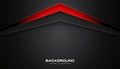 Abstract red and black color gradient contrast tech arrows background. Vector illustration corporate design Royalty Free Stock Photo