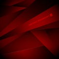 Abstract red and black gradient geometric triangle low polygon background texture Royalty Free Stock Photo