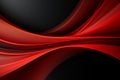 Abstract red and black gradient wavy shapes background, vibrant 3d render wallpaper Royalty Free Stock Photo