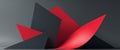 Abstract Red Black Grey Geometric Shapes Royalty Free Stock Photo
