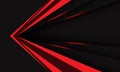 Abstract red black metallic arrow speed direction geometric design modern technology futuristic background vector Royalty Free Stock Photo