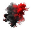 Abstract Red and Black Smoke Cloud Royalty Free Stock Photo