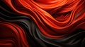 Abstract Red and Black Soft Flowing Fabric Wavy Background Royalty Free Stock Photo