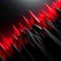Abstract Red and Black Spikes Background