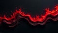 Abstract red and black wave on dark background art Royalty Free Stock Photo