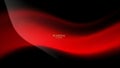Abstract Red and Black Wavy Background with Light Effects Royalty Free Stock Photo