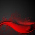 Abstract red and black wavy grunge background