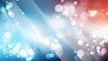 Abstract Red and Blue Bokeh Lights Background Image Royalty Free Stock Photo