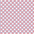 Abstract Red Blue Fence Grid Geometric Pattern Fabric Background Royalty Free Stock Photo
