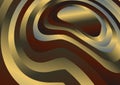 Abstract Red Blue and Gold Gradient Wavy Ripple Lines Background Royalty Free Stock Photo