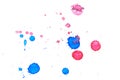 Abstract red blue ink splash Royalty Free Stock Photo