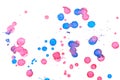 Abstract red blue ink splash Royalty Free Stock Photo