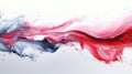 Abstract Red Blue White Fluid Painting Texture Royalty Free Stock Photo
