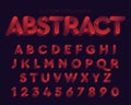 Abstract Red Bold Retro Colorful Typography Design