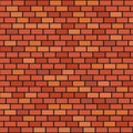 Abstract red brick vector background. Texture vector red brick wall. Red brick vector wall. Royalty Free Stock Photo