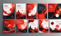 abstract red brochure abstracte Royalty Free Stock Photo