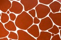 Abstract red brown color of giraffe texture