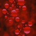 Abstract Red Bubble Background