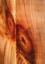 Abstract red bump on a wooden block Royalty Free Stock Photo