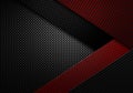 Abstract red carbon fiber textured material design Royalty Free Stock Photo