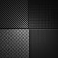 Abstract red carbon fiber textured material design Royalty Free Stock Photo