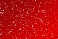 Abstract red christmas background with snow. Valentine, Christmas theme Royalty Free Stock Photo