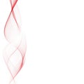 Abstract red color wave design element. vector background with curves lines. For flyer, brochure and websites design Royalty Free Stock Photo