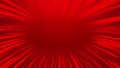 Abstract red comic radial speed line background, cartoon background