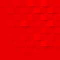 Abstract red 3d geometric pattern vector brick wall texture background Royalty Free Stock Photo