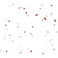 Abstract red dot confetti on white background Royalty Free Stock Photo