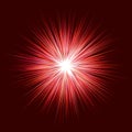 Abstract red explosion design on dark background Royalty Free Stock Photo