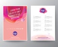 abstract red fluid circle shape with vivid colors gradient on pink pastel background for Brochure, Flyer, Poster, leaflet