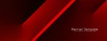Abstract red geometric corporate banner template Royalty Free Stock Photo