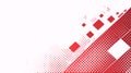 Abstract Red Geometric Halftone Pattern with Squares Royalty Free Stock Photo
