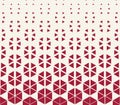 abstract red geometric hexagon halftone gradient pattern
