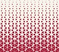 abstract red geometric hexagon halftone gradient pattern