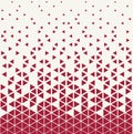 Abstract red geometric hipster fashion design print triangle pattern