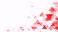 Abstract Red Geometric Triangle Background Royalty Free Stock Photo