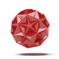 Abstract red geosphere Royalty Free Stock Photo