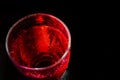 Abstract red glass