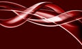 Abstract red glass glossy line spiral curve wave motion design modern luxury futuristic technology creative background vector Royalty Free Stock Photo