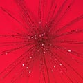 Abstract red glitter star, christmas Royalty Free Stock Photo