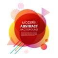 Abstract red gradient geometric pattern design and background. U Royalty Free Stock Photo