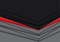 Abstract red gray overlap arrow design modern futuriatic background vector